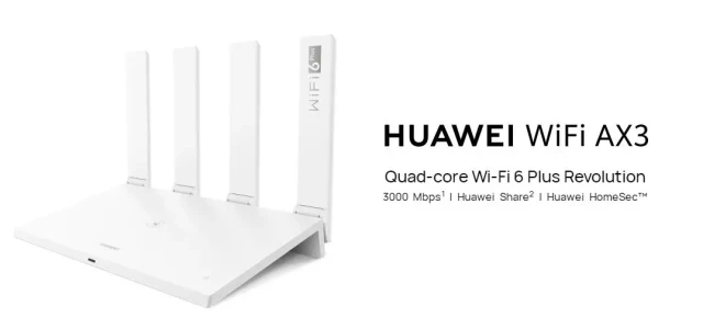 Huawei WiFi AX3 Pro WS7200 Wi-Fi 6 Plus Quad-core Router Mesh WiFi 6 System MU-MIMO Dual Band Gigabit Wireless Internet Router White (Advanced Model)