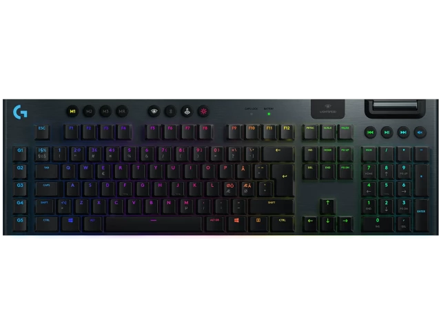 Logitech G915 LIGHTSPEED, CLICKY, RGB Механична безжична клавиатура 4285